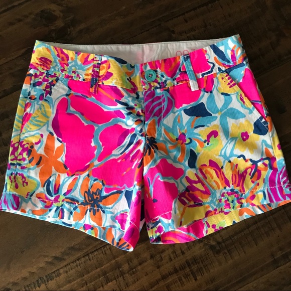 Lilly Pulitzer Pants - New Lilly Pulitzer Callahan Shorts Besame Mucho Size 00